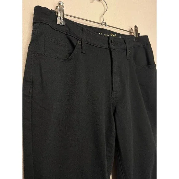 Universal Thread Size 10 Curvy Skinny Jeans Black Mid Rise Denim Cotton Stretch - Picture 2 of 10